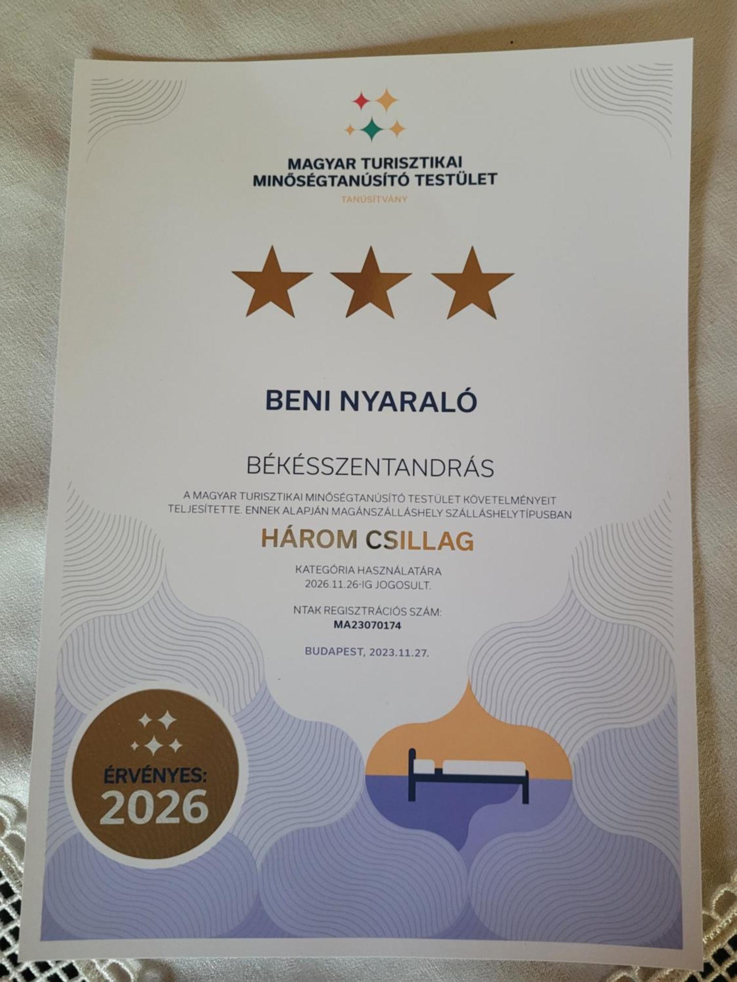 Apartament Beni Nyaralo Békésszentandrás Zewnętrze zdjęcie